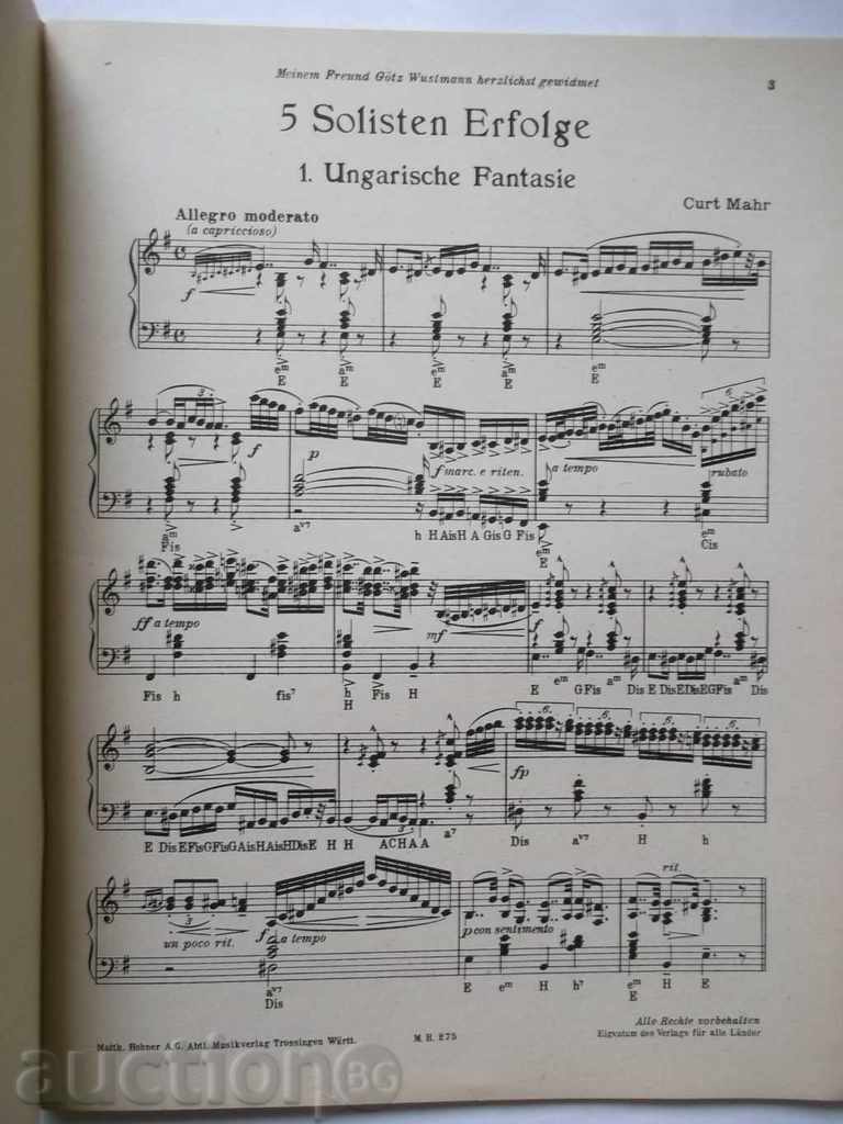 Auction Curt Mahr - Accordon 1961 Auction Curt Mahr - Accordon 1961