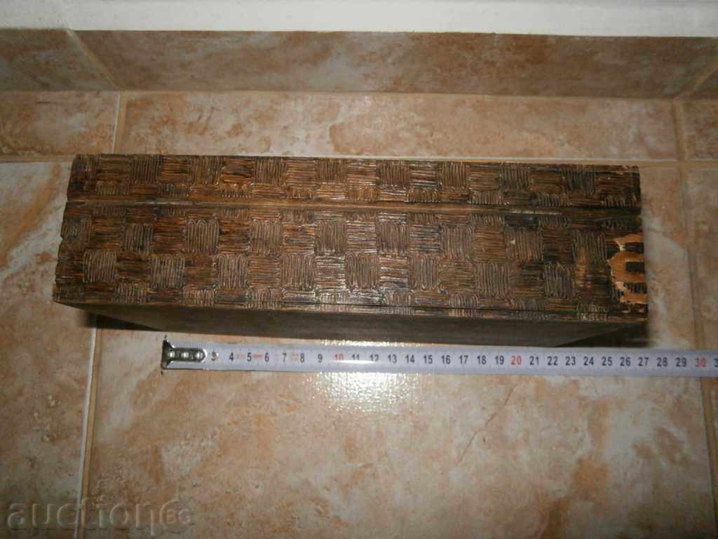 wooden perographed box the bridge of Tarnovo - 6