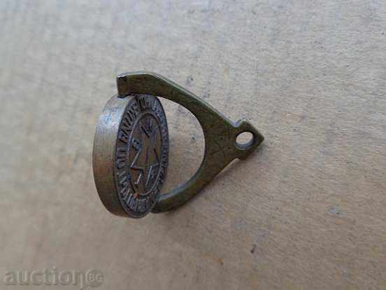 Old bronze print for red wax, wounded soldier, Bulgaria - 5