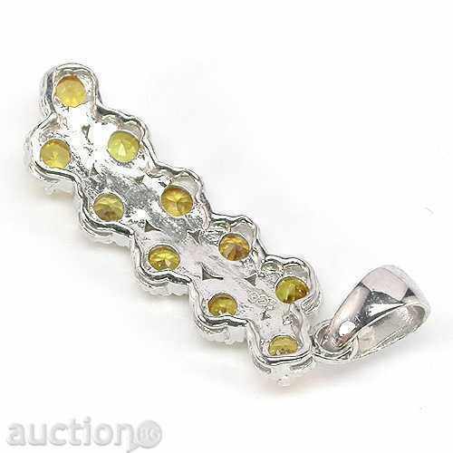 SILVER MEDALONE WITH SINGLE GOLD Sapphires with price 143.00 BGN | € 73.11 SILVER MEDALONE WITH SINGLE GOLD Sapphires with price 143.00 BGN | € 73.11