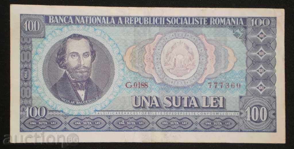 Bill România 100 Lei 1966 VF rare proiect de lege cu preț € 3.07 | 6.00 BGN