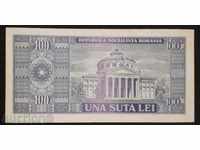 Банкнота Румъния 100 Леи 1966 VF Рядка Банкнота