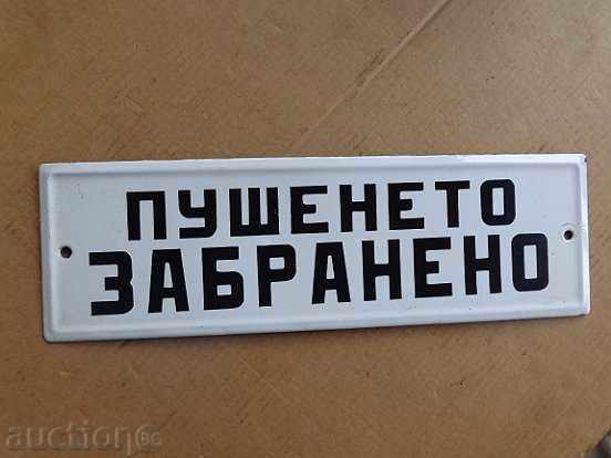 Delivery of Enameled plate, plate