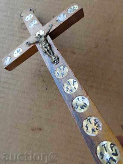 Delivery of Holy Sepulcher with mother of pearl, relic, crucifix, Jesus, icon Delivery of Holy Sepulcher with mother of pearl, relic, crucifix, Jesus, icon