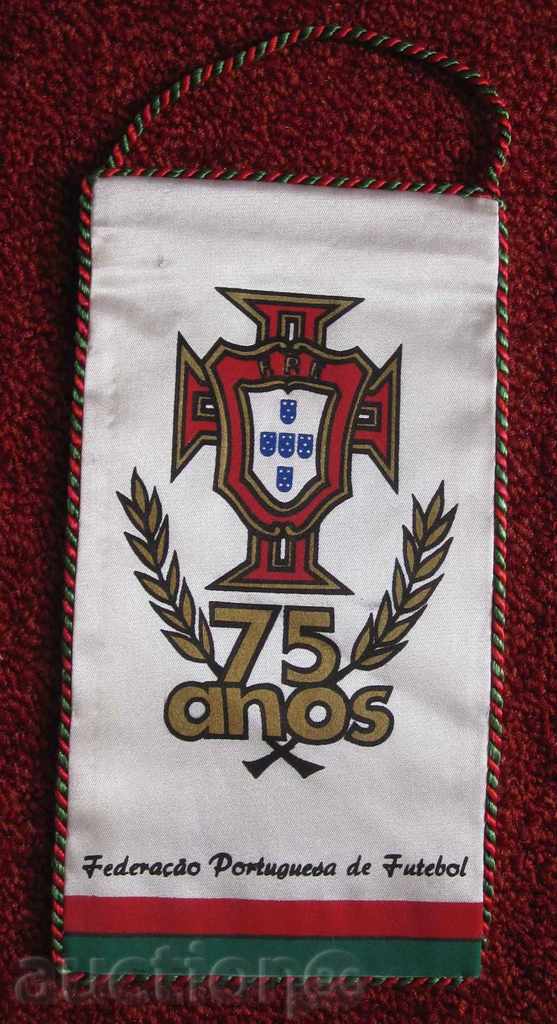 Football flag Portugal 75 years