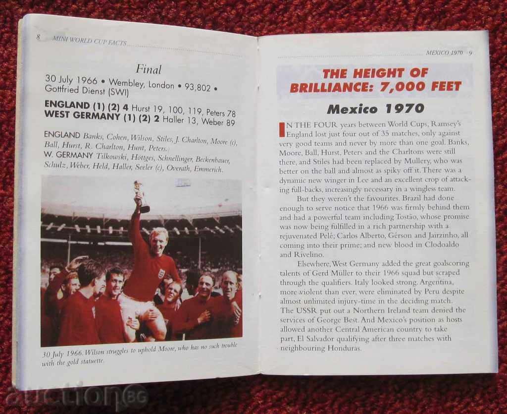 soccer record book SP from 1966 to 1994. with price 5.00 BGN | € 2.56