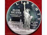 UNIQUIRED 1986-S San Francisco Mint Silver Elis-Island Pr