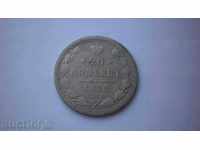 Rusia Alexander II eliberator 20 copeici 1878 Rare monede