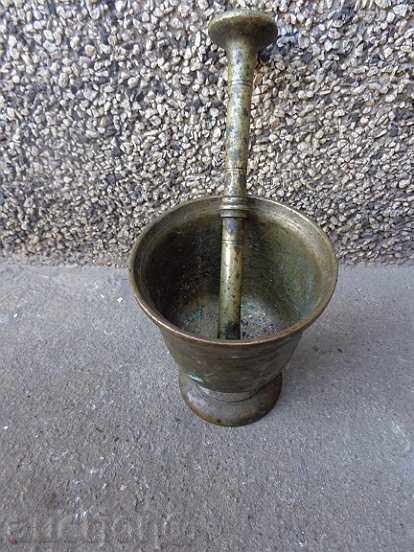 Auction Old bronze mortar, hammer with hammer Auction Old bronze mortar, hammer with hammer