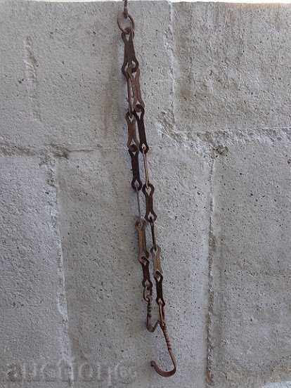 Παλιά πλαστά αλυσίδα τζάκι, σφυρήλατο σίδερο γάντζο, κρεμάστρα με τιμή 43.00 BGN | € 21.99 Παλιά πλαστά αλυσίδα τζάκι, σφυρήλατο σίδερο γάντζο, κρεμάστρα με τιμή 43.00 BGN | € 21.99