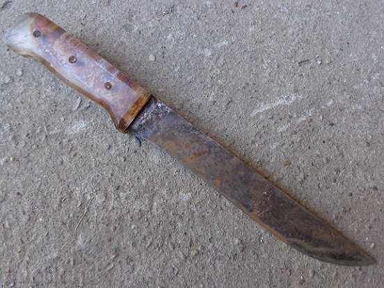Old knife from the 1960s, real socialism, the People's Republic of Bulgaria