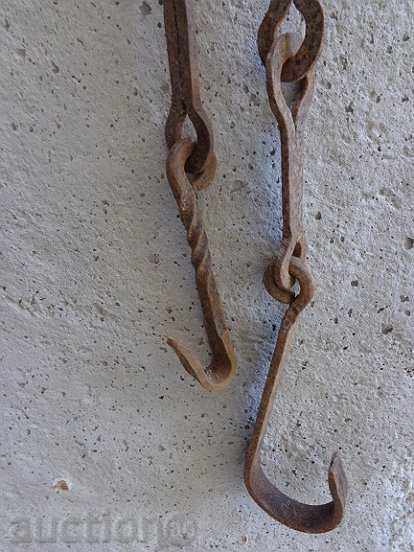 Hearth for hearth, hook, quail, wrought iron - 6