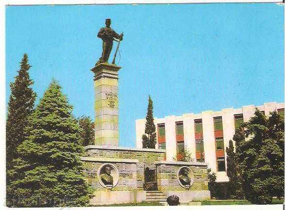 Картичка  България  Сливен  Паметникът на Хаджи Димитър 3*