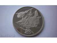Холандия - Кораб 5 Гулден 2000 UNC Рядка Монета
