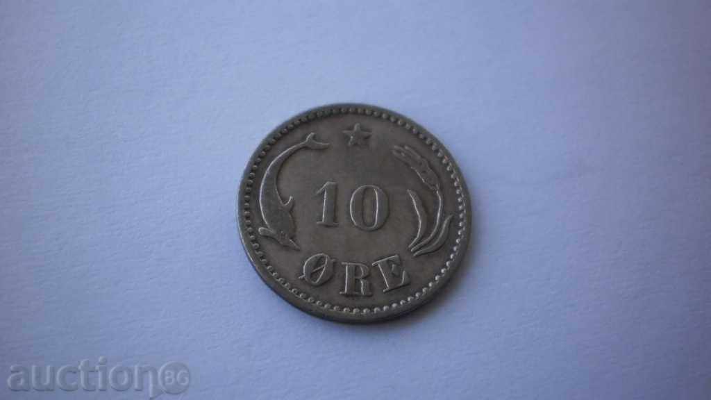 Danemarca 10 Ore 1889 Rare monede cu preț € 7.67 | 15.00 BGN