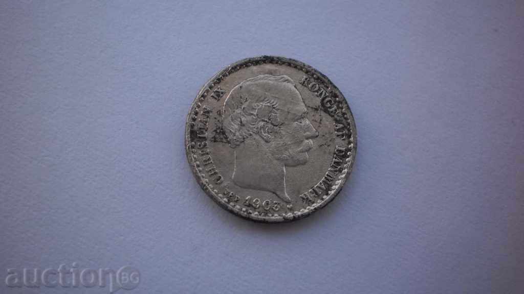Danemarca 10 Lloret 1903 Rare monede