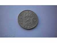 Холандска Индия Сребро 1/10 Гулден 1942 UNC Рядка Монета