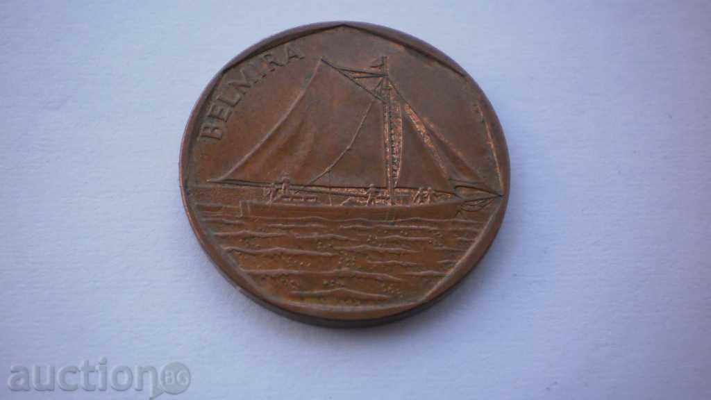 Kaбo Вердe 5 Ескудо 1994 Рядка Монета
