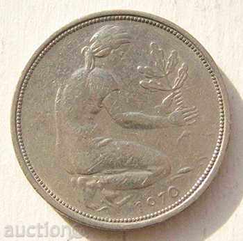 Germania FGR 50 pfenigi 1970 D / GFR 50 pfennig 1970 D cu preț € 0.74 | 1.45 BGN