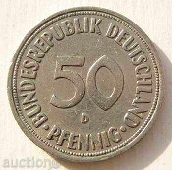 Германия ГФР 50 пфенига 1970 D / GFR  50 pfennig 1970 D