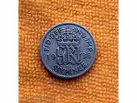 1938 - șase pence -Johnge VI Regatul Unit, argint