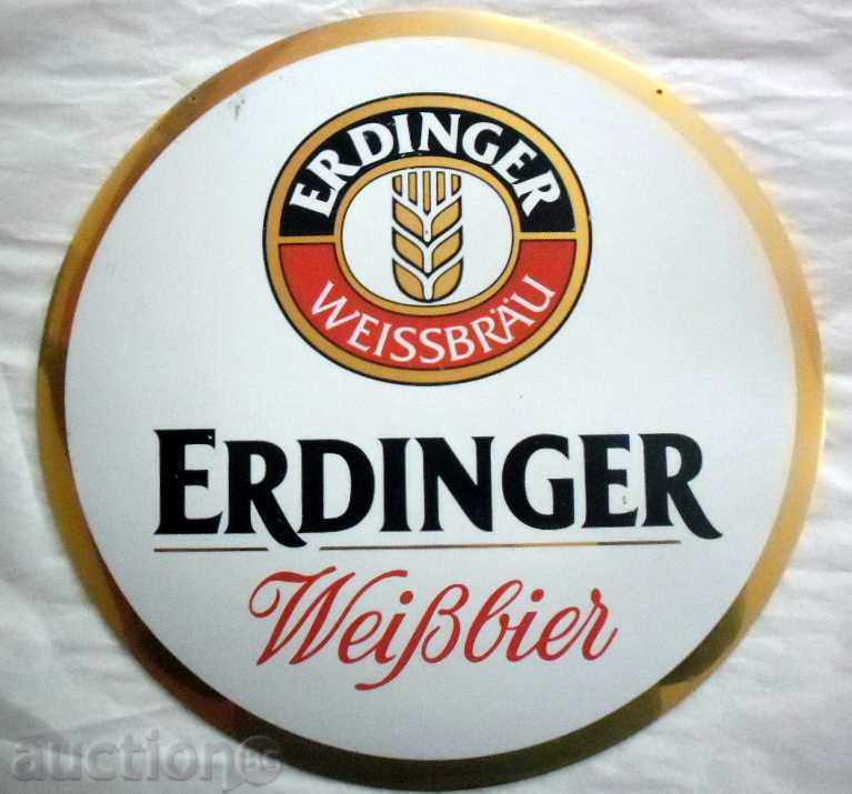 Πινακίδες διαφήμισης - ΜΕΤΑΛΛΙΚΑ BEER Erdinger -original