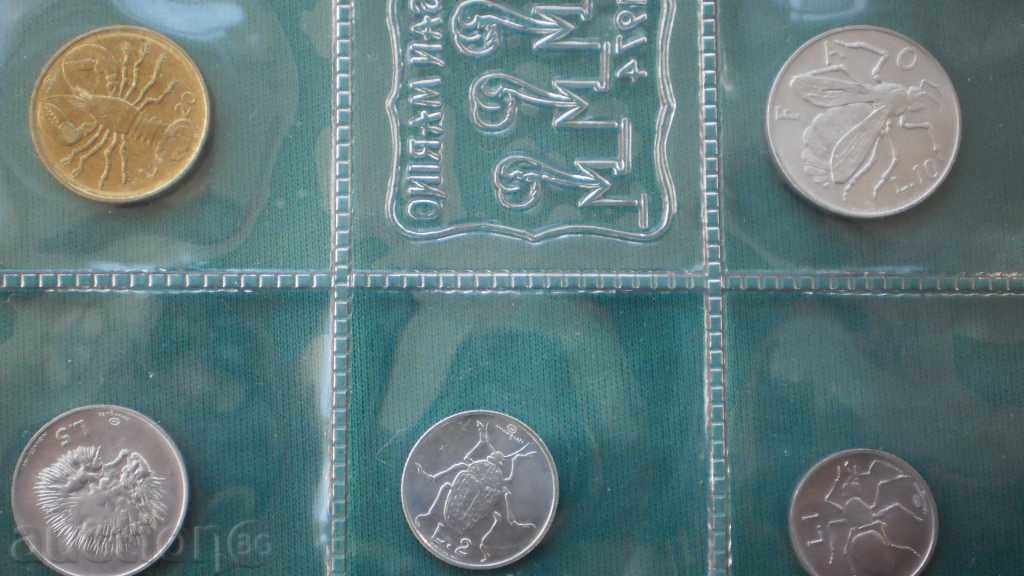 SAN MARINO cu Set de Mint de Argint Bee 1974 SAN MARINO - 5