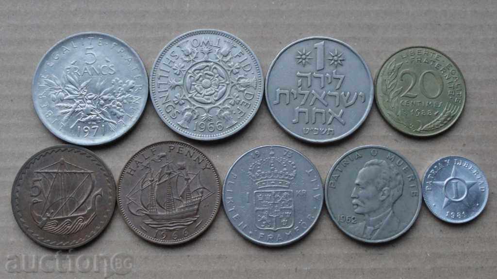 Lot coins (9 pieces) with price 9.20 BGN | € 4.70 Lot coins (9 pieces) with price 9.20 BGN | € 4.70