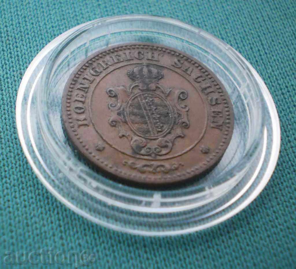 Saxonia - Germania 1 Pfennig 1868 de monede rare cu preț € 8.69 | 17.00 BGN