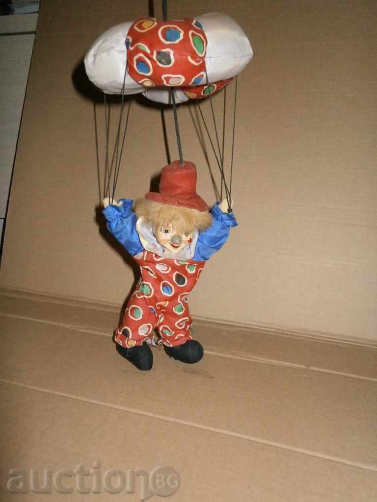 doll clown parachutist porcelain handmade with price 15.00 BGN | € 7.67