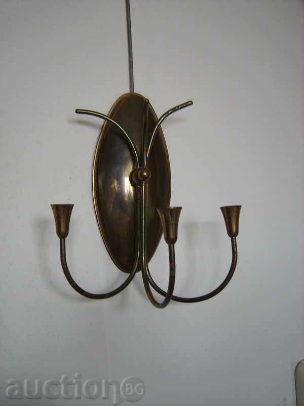 I sell a three-wall candlestick with price 25.00 BGN | € 12.78