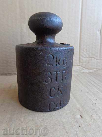 Old weighing scale, exaggeration, kilogram control weight with price 29.00 BGN | € 14.83 Old weighing scale, exaggeration, kilogram control weight with price 29.00 BGN | € 14.83