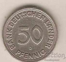 ГФР  50  пфенига  1949 г. D