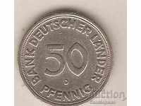 ГФР  50  пфенига  1949 г. D