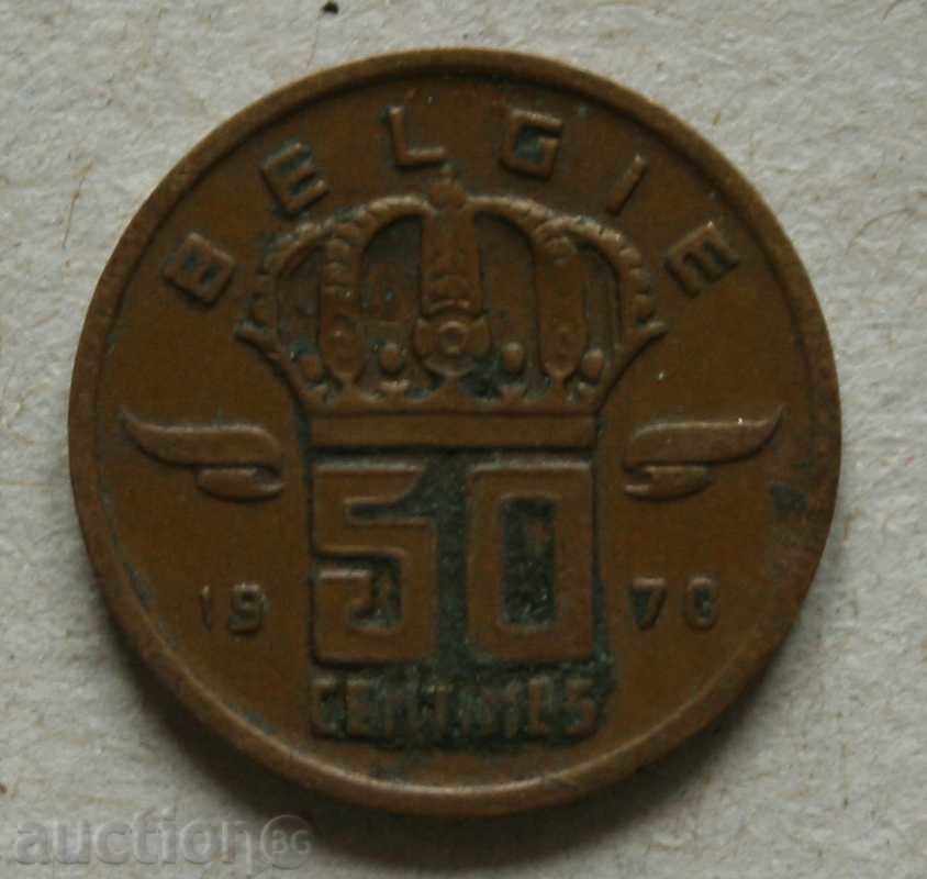 50 centimes 1970 Belgia - Legenda olandeză