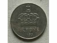 1 krone 1983 Norvegia