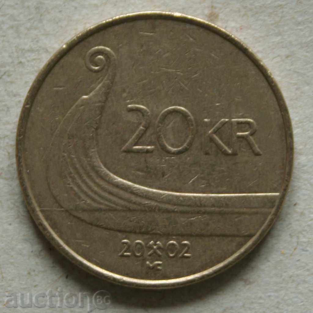 20 крони 2002  Норвегия