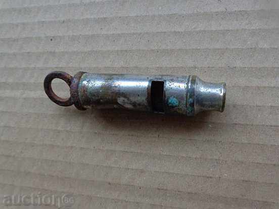 An old metal whistle with price 56.00 BGN | € 28.63 An old metal whistle with price 56.00 BGN | € 28.63