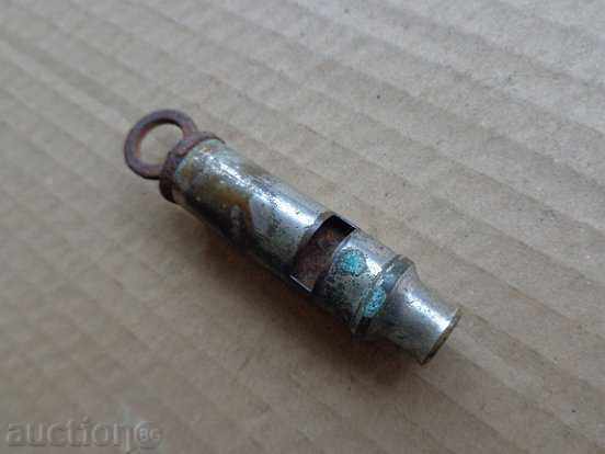 An old metal whistle An old metal whistle