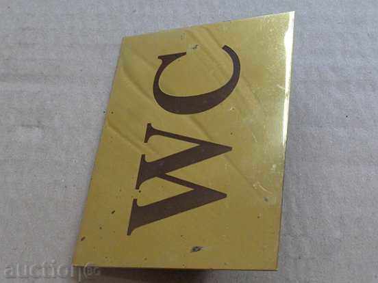 Metal plate, plate, WC - 7 Metal plate, plate, WC - 7
