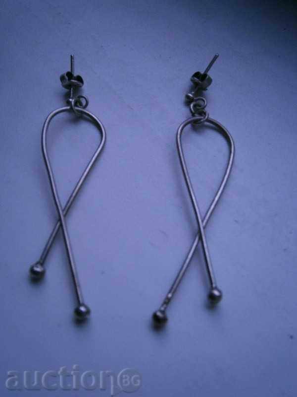 Аукцион Дамски обеци - сребро - проба 925 Аукцион Дамски обеци - сребро - проба 925