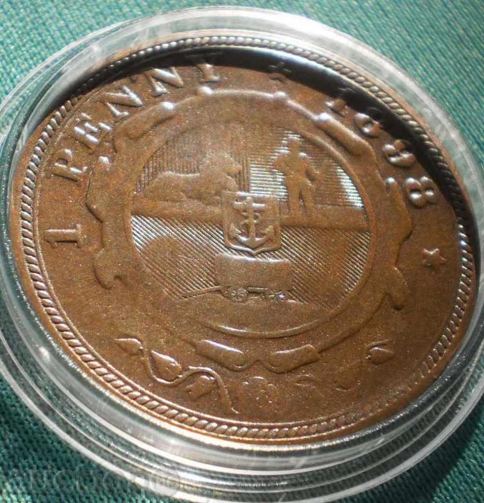 Africa de Sud 1 penny 1898 ZAR - 5