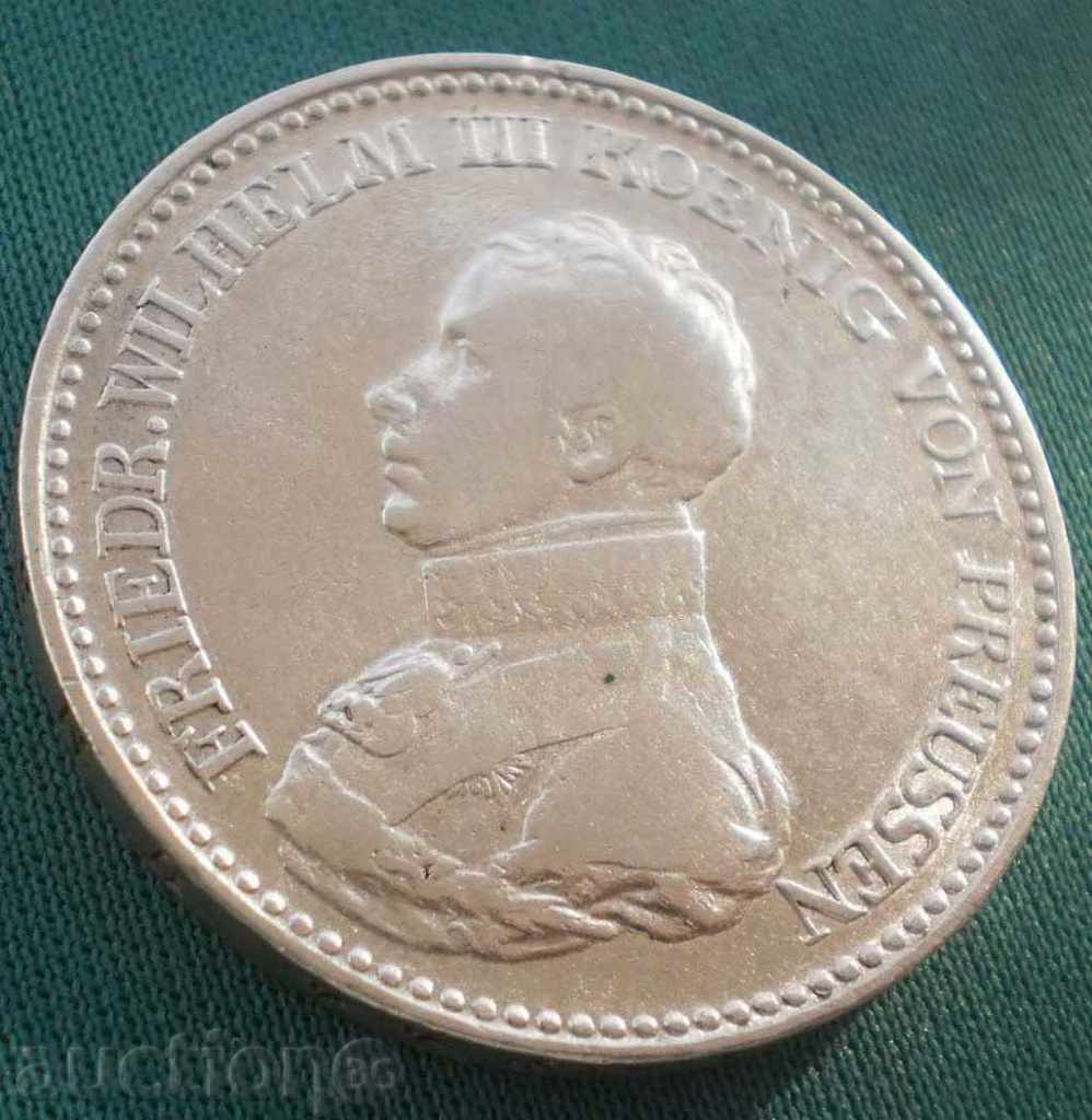 Πρωσία - Γερμανία Στρατιωτική Thaler 1818 D Σπάνιες κέρμα - 5