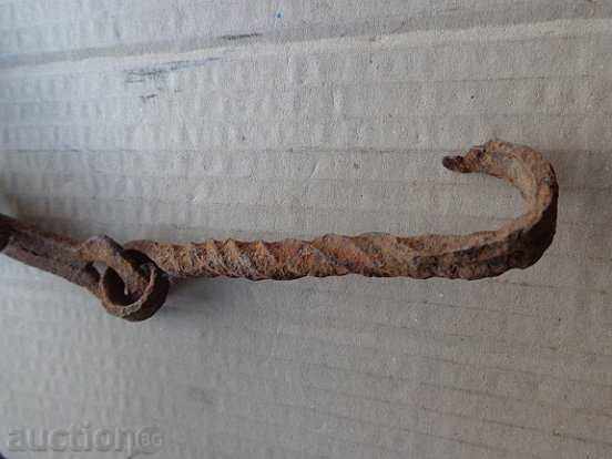 Licitație cârlig Vechi lanț forjate, focar cuier