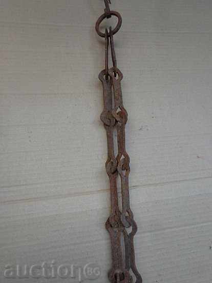 Livrarea cârlig Vechi lanț forjate, focar cuier