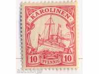 German Colonies. Caroline Islands. 1900 Nekt.