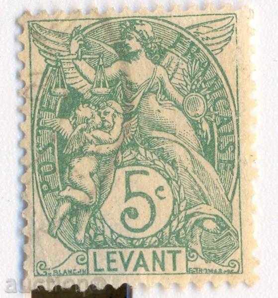 Γαλλία. 1902 Τοπική Levant ταχυδρομείου.
