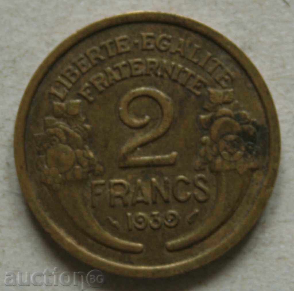 2 франка 1939 Франция