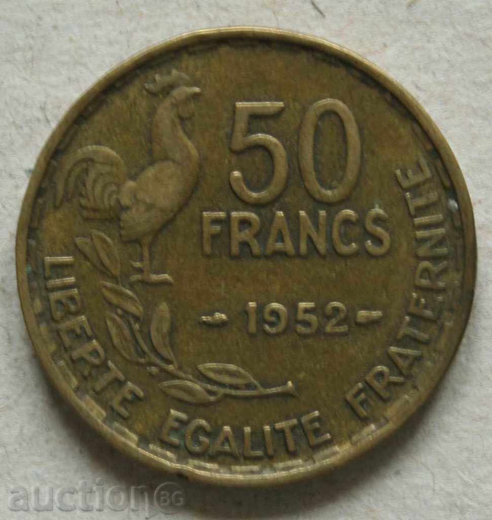 50 de franci 1952 Franța