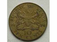 10 цента 1974 Кения